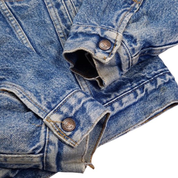 Men's Levi's Made In USA Sherpa Lined Trucker jacket Size 44R (large) - Picture 3 of 4